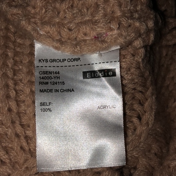 Elodie Blush Open Weave Batwing Sweater Size Medium - Picture 9 of 10